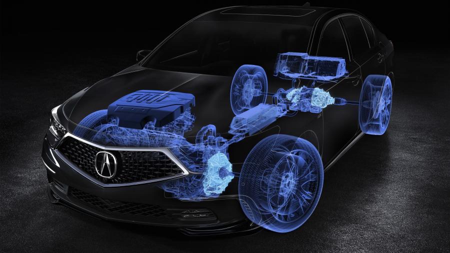 Схема Acura RLX Sport Hybrid SH-AWD 2017 года  (фото 10 из 52)